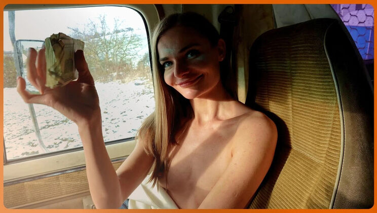 Mike BigDick fucks Santa's wife hard in car like a cheap whore - rough sex with big cock and facial