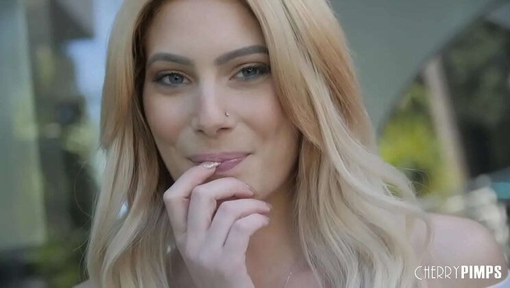 Skinny Natural Blonde Nella Jones Rides Donnie Rock Hardcore Cowgirl Style