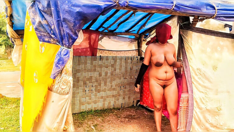 Hot Indian Aunty Creampie - Step Son Fucks Desi Village MILF Outdoor