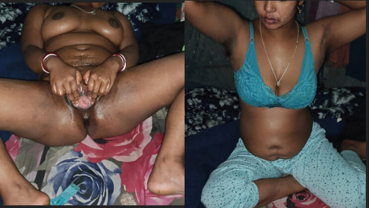 Indian Bhabhi Solo Massage - Fingering and Masturbating in Front of Lover