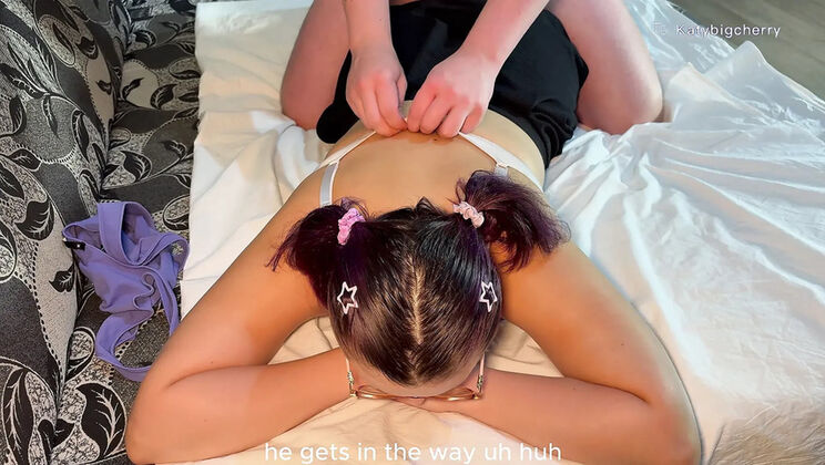Stepdad Massage Turns Into Creampie For Curvy Russian Katybigcherry
