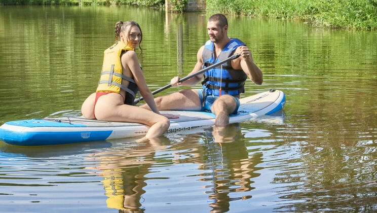 Stepbro Fucks Stepsister's Tight Pussy Outdoor By The Lake