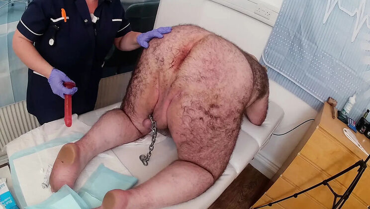 Part 2: Mature BBW Nurse Domina Gives Painful Medical Exam with Anal & Fetish Play