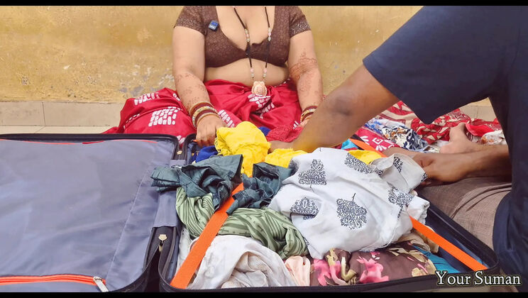 POV Stepmom Helps Stepson With Blowjob Before Trip - Indian MILF Dirty Talk