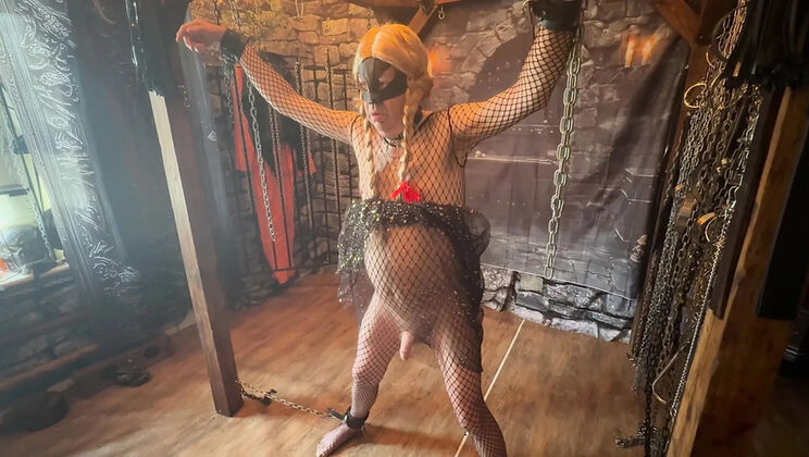 Domina Satana Punishes Slave Andrew in Hardcore BDSM Dungeon Part 1