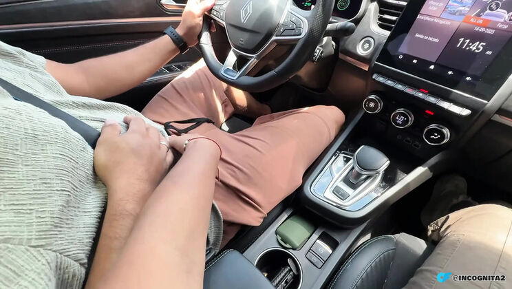 Colombian Girlfriend Mishell Deep Throats My Cock While Driving - Rough POV Sex