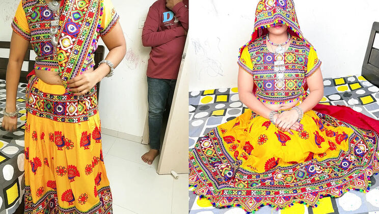 Sexy Komal Garba Dance to Desi Doggystyle Fuck - Big Tits Indian Teen Homemade HD