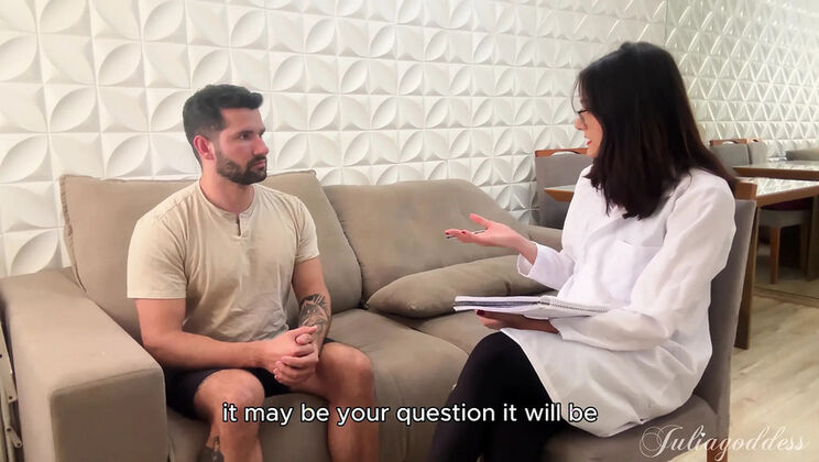 Dr. Julia's Therapy Blowjob Makes You Cum Hard in Her Mouth