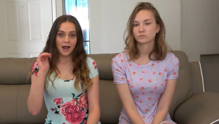 Teen Lesbian Game: Claire Roos Loses Strip Spades Bet, Hogtied and Licked by Aften and Kevin