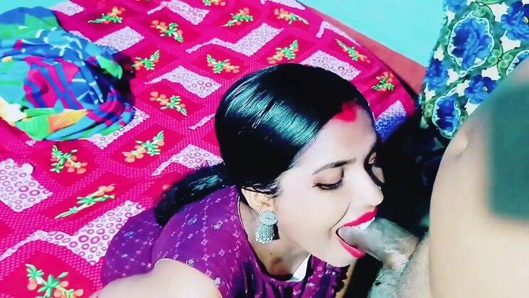 Desi Wife Cheats with Step-Brother - Rough Night Sex Bengali Audio