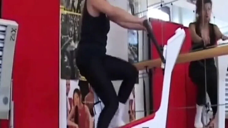 Big Tits MILF Mio Gets Anal Fuck in Solarium