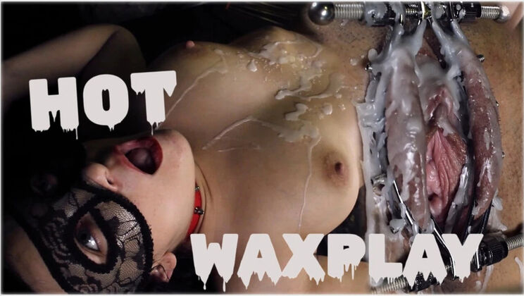 Hot Wax Drip On Open Teen Pussy - Extreme BDSM Pain & Submission