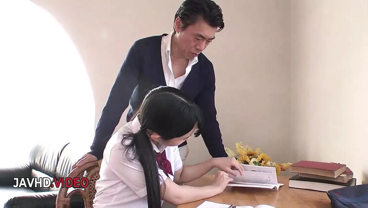 Yui Kasugano Hot Japanese Student Seduces Teacher for Hardcore Anal Sex