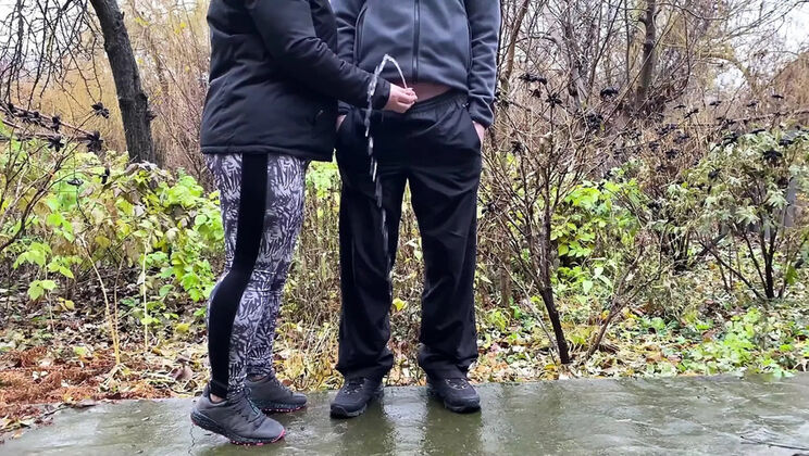 My Stepmom Takes Control of My Dick Outdoors