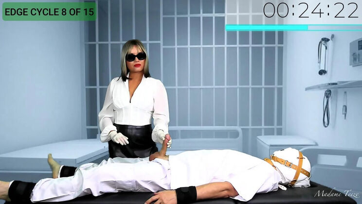 Madame Teeze Prisoner Edging Denial - Tease & Orgasm Control Femdom Handjob