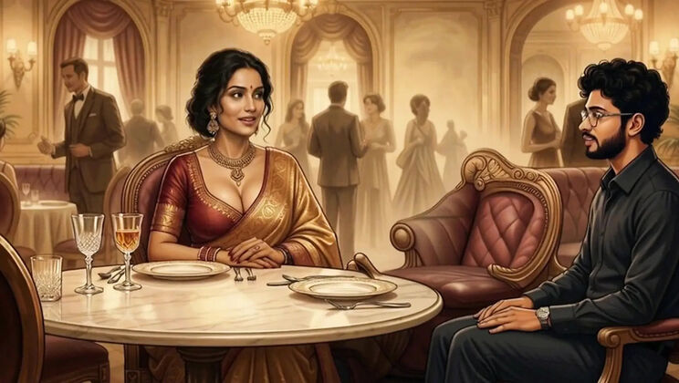 Handsome Indian Guy Doggystyle Fuck with Big Ass Aunty - Anal & Blowjob