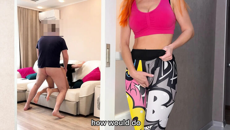 Horny Neighbor Fucks Russian Amateur After Cheating on His Wife - Real Cheating with English Subs