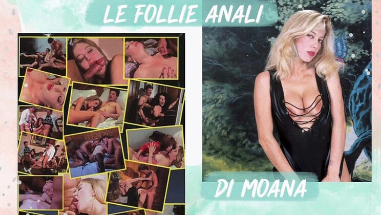 Moana Pozzi Anal Orgy with Joey Silvera - Huge Cock Doggy Style & Cum in Mouth