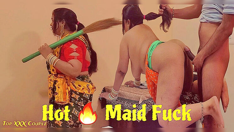 Hot Indian Maid Gets Quick Rough Doggy Style Fuck From Owner - Homemade HD