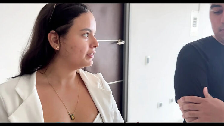 Real Estate Agent Fucks Client in House Showing - Amateur Colombian MILF Creampie Squirting POV