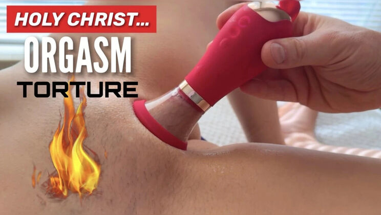 Extreme Clit Sucking Orgasm - Intense MILF Julia Gets Her Pussy Massaged & Fingered to Multiple Climax