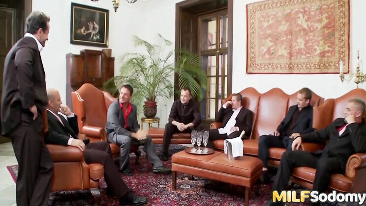 Sexy Mature Blonde & Brunette MILF Double Penetration Gangbang HD