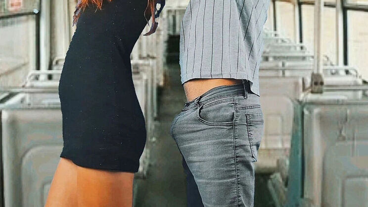 Skinny Latina Student Groped by Stranger on Bus - Petite Teen Fanny Squirts in Public