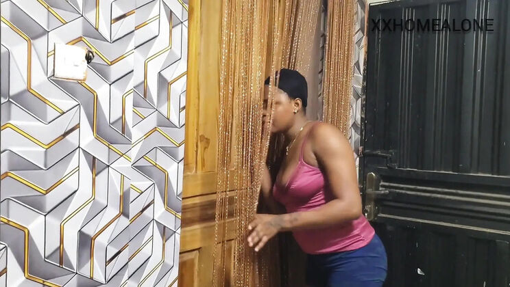 Home Alone Skinny African Teens FFM Threesome with Step Brother - Black Lesbian Fucking