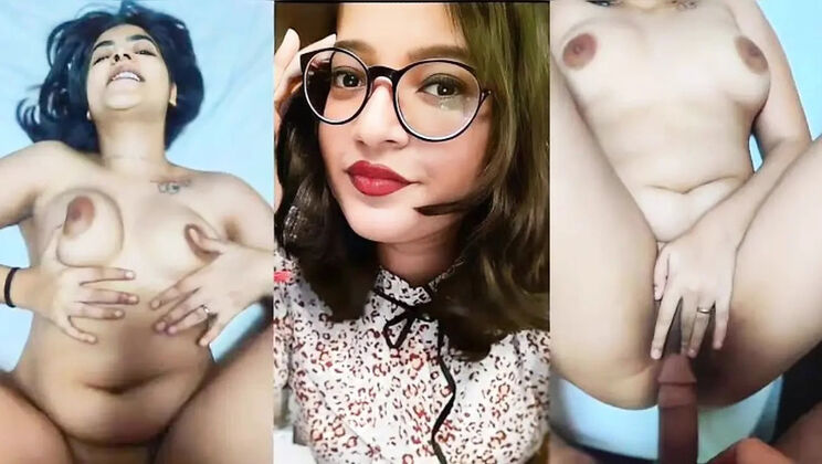 Hot Indian beauty Pushyqueen & Priyaqueen fucked hard deep throat big natural tits big ass