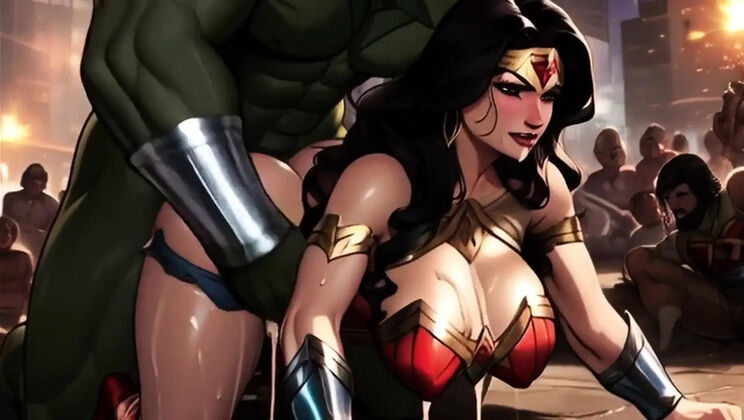 Wonder Woman Hentai Full Movie - Japanese Cosplay BDSM with Natural Tits & Monster Fuck