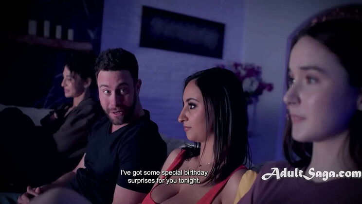 Stepdad Fucks All His Busty Friends - Anal Sex Party with Hazel Moore, Liz Jordan, Hailey Rose