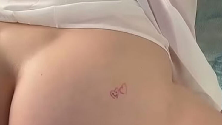 Blonde Nerdy Nympho Riding Big Dildo Solo - Morning Masturbation with Big Natural Tits & Real Orgasm