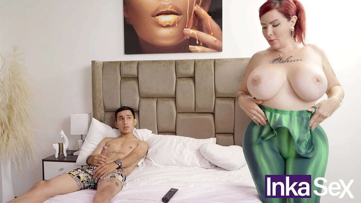 Busty Latina Stepmom Makes Me Watch Porn - Almost Caught By Stepdad!