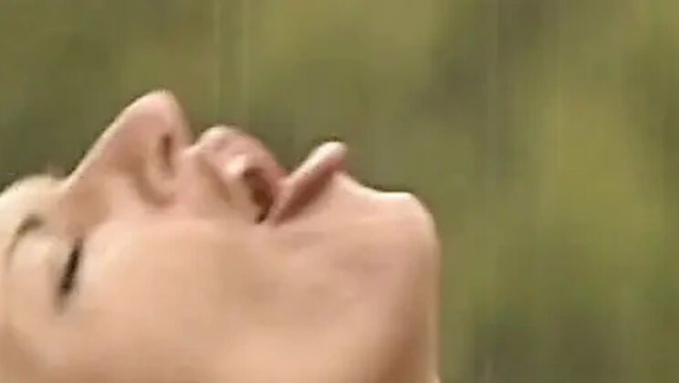 German Brunette Slut Gets Huge Facial in the Rain - Laura Angel Fucked by George Uhl