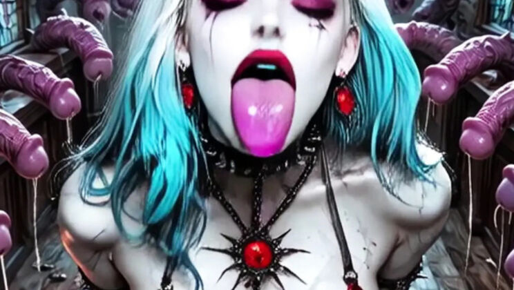 AI Dungeon Sluts 62: Elizabeth The Vampire Queen Blowjob & Big Tits Fantasy Gangbang