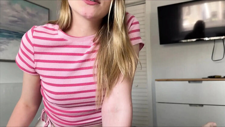 Anal Therapy with Tomboy Step Daughter Abbie Sykes - First Time Anal & Blowjob
