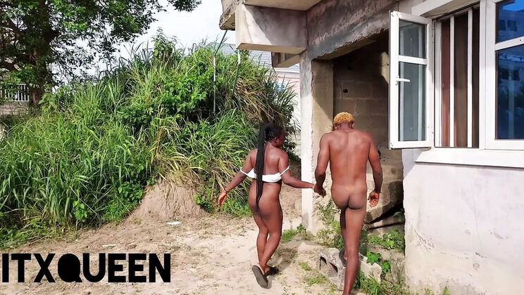 Ghetto Love: Outdoor Blowjob and Riding with Tattooed Black Girl ITX_Kwin