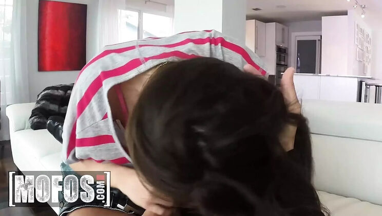 Diamond Foxxx Joins Ziggy Star Sucking Cock - Big Tits Brunette MILF Threesome POV