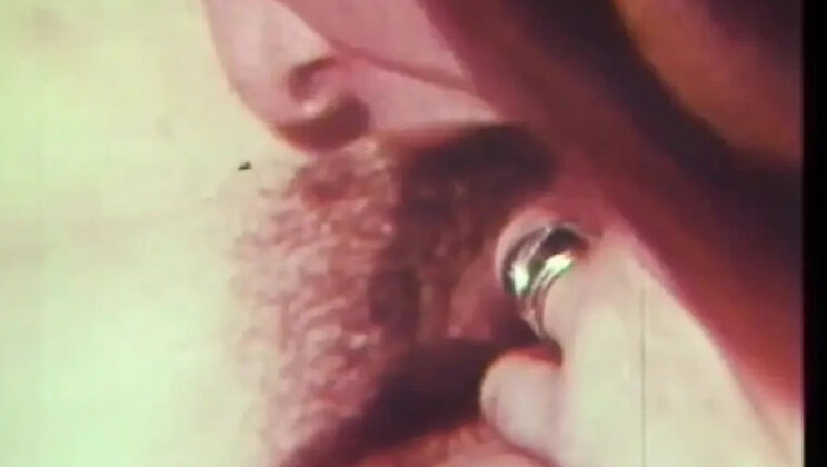 Vintage Threesome with Hairy Blonde Teen Suzanne Fields Takes Big Cock