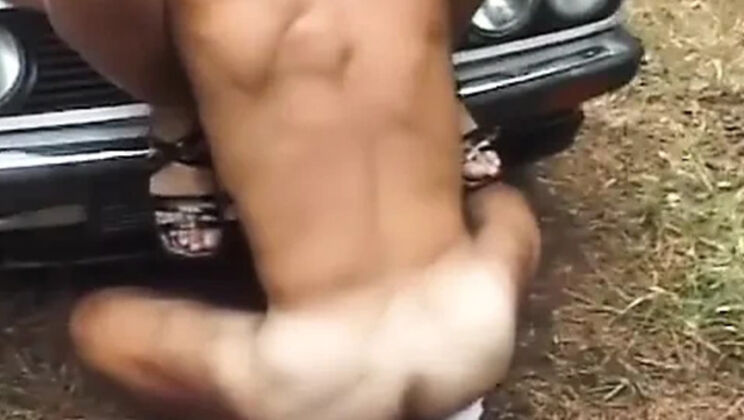 Big Tits Amateur Couple Fucking Outside - Blowjob & Cum in Mouth