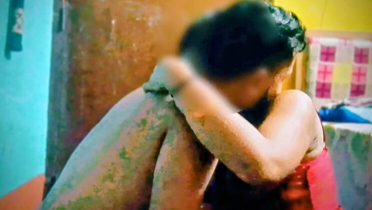 Desi Bhabhi Simran Kaur Undresses for Jose's Big Cock - Huge Natural Tits Blowjob Close Up