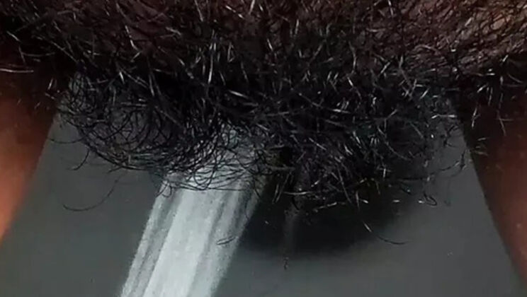 Desi Aunty Pissing in Bathroom & Squirting Orgasm with Loud Moaning - Indian Maid Fingering