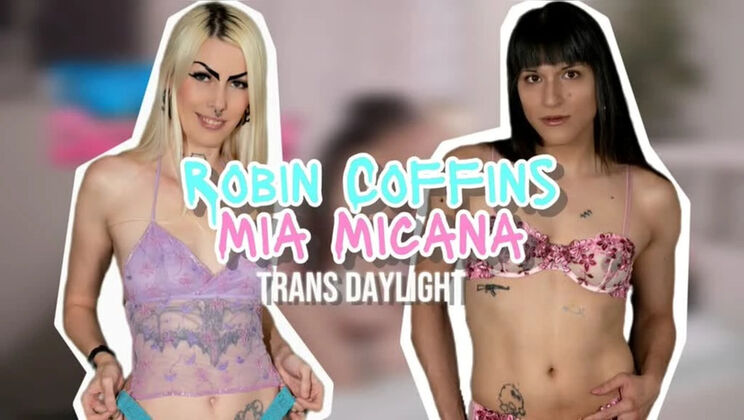 Robin Coffins Fucks Mia Macana Hardcore - Goth BDSM Blowjob & Pussy Eating in HD