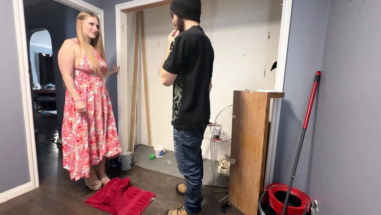Handyman Creampies My Cheating Wife While I'm Away