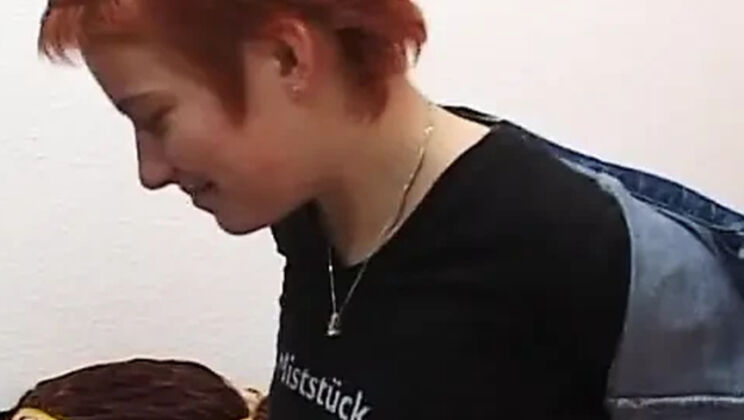 Horny Redhead Fingering Her Wet Pussy in Stockings