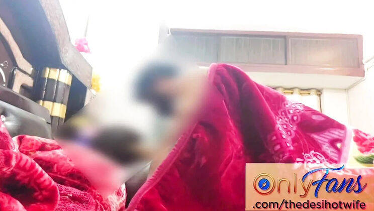 Newlywed Indian MILF and Sissy Simran Pleasure a Small Cock With Licking, Sucking, and Hard Missionary Fucking