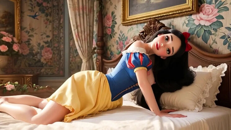 Snow White's Enchanted Castle Night: Classic Dress Open for Intense Pleasure