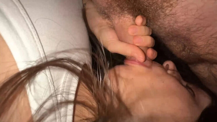 She's a good little sucker - amateur couple POV blowjob