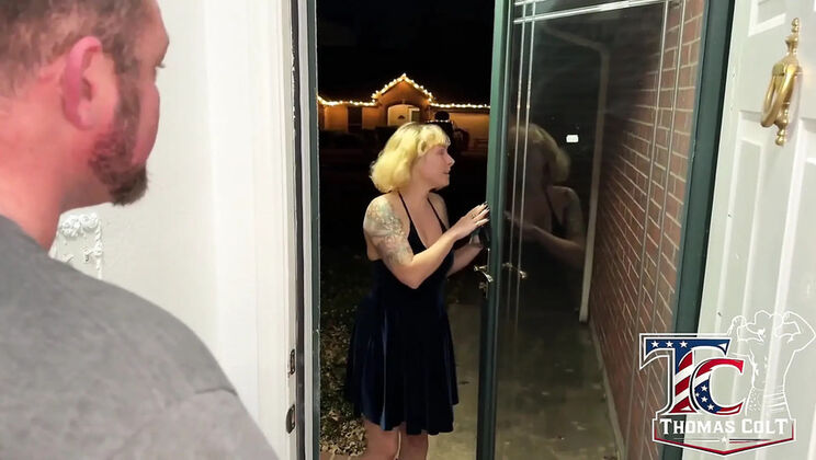 Stranded Petite Blonde Pays with Sex for a Place to Stay
