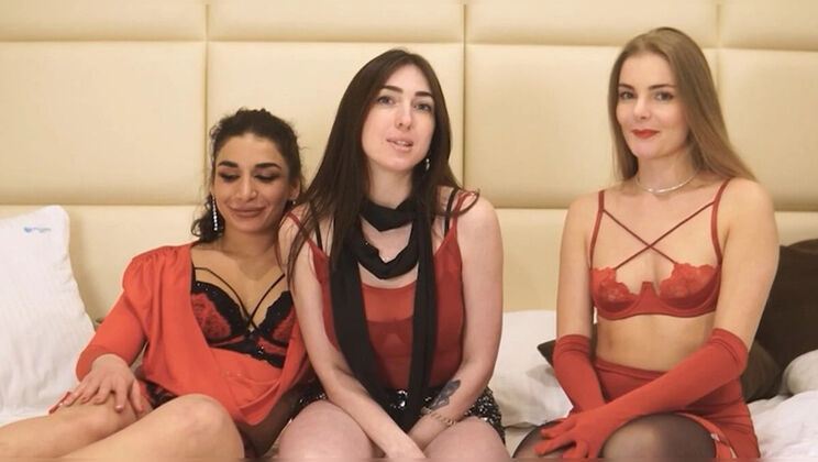 Fibi Euro and Lola Danger Get Naked After Losing Strip Rock Paper Scissors